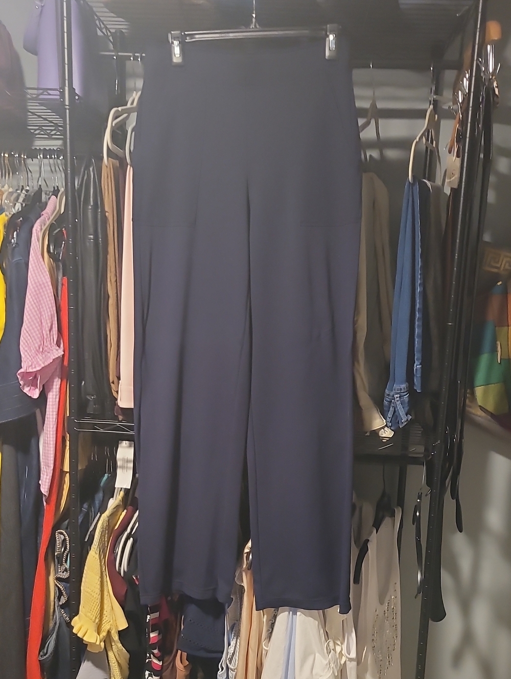 5 For $25 Max Studio Navy Wide-Leg Pull-On Pants